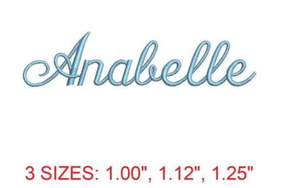 Annabelle Embroidery Font: The Timeless Choice for Refined Stitchwork