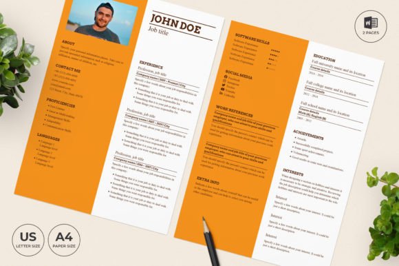 Bakery Resume Template CV: Get Noticed