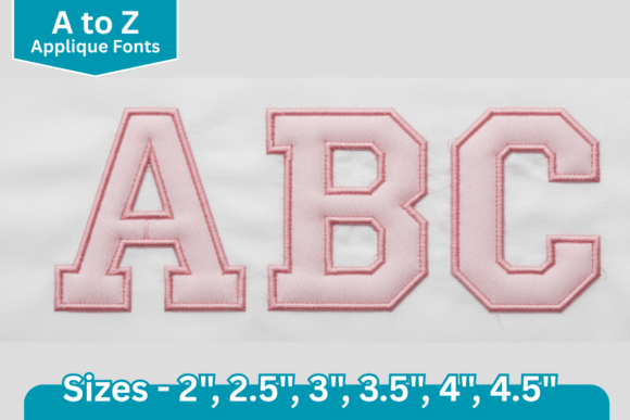 Classic Varsity Applique Font: A Bold Stitch for Your Projects