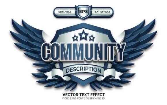 Community Esport Logo with Text Effect: Your Next Design Shortcut