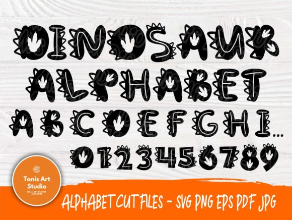 Dinosaur Font | Dinosaur Alphabet: Prehistoric Charm for Modern Projects