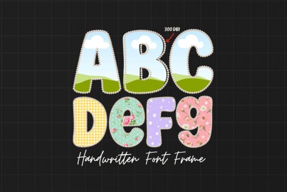 Elevate Your Brand with Pearl Font Alphabet Canva Frame