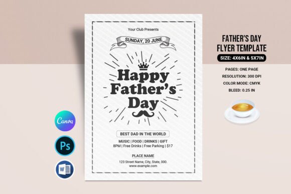 Father's Day Party Flyer: A Designer's Instant Download Guide