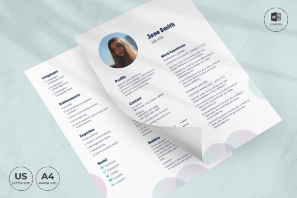 Laundry Resume Template CV: The Modern Design Edge