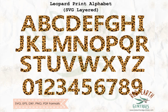 Leopard Print Letters: Bold Typography for a Wild Edge