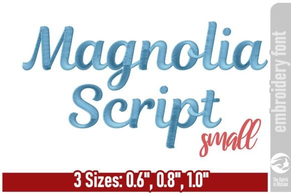 Magnolia Script Embroidery Font: Elevate Your Craft