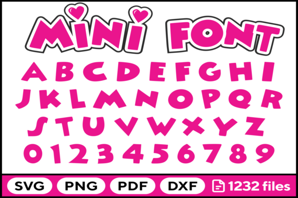 Mouse Font Svg Png Pdf Dxf Alphabet: A Playful Toolkit for Crafters
