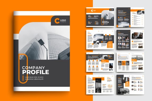 Professional Company Profile Template: 16-Page A4 Design