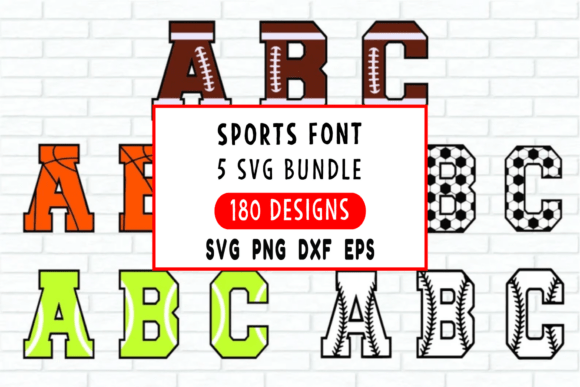 Sports Font SVG Bundle: Your Toolkit for Dynamic Designs