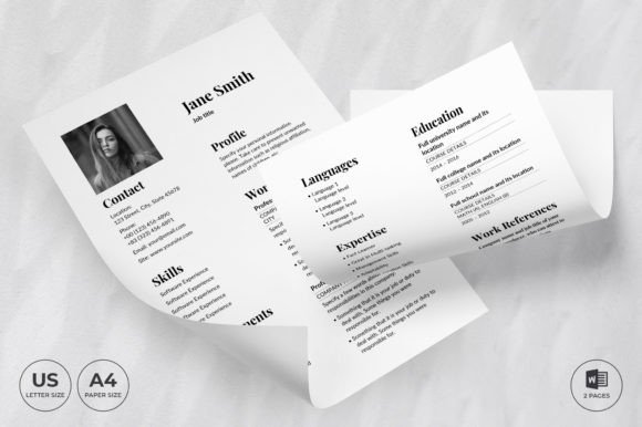 Theater Resume Template CV: A Modern, Professional Design