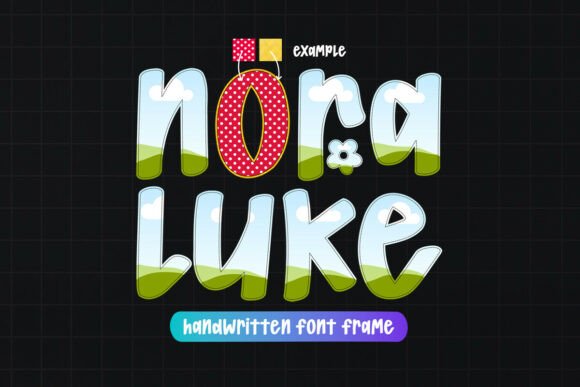 Transform Your Designs with Nora Luke Canva Font Frame Template