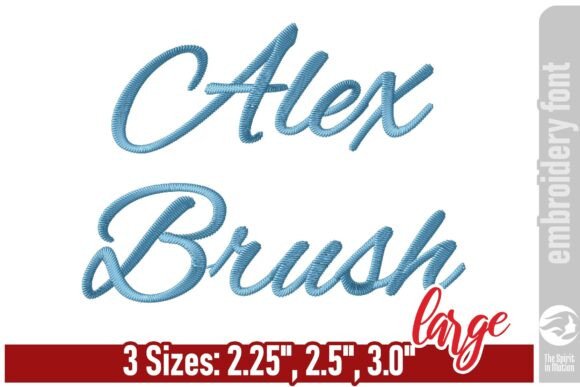 Unlocking Elegance: The Alex Brush Script Embroidery Font - L